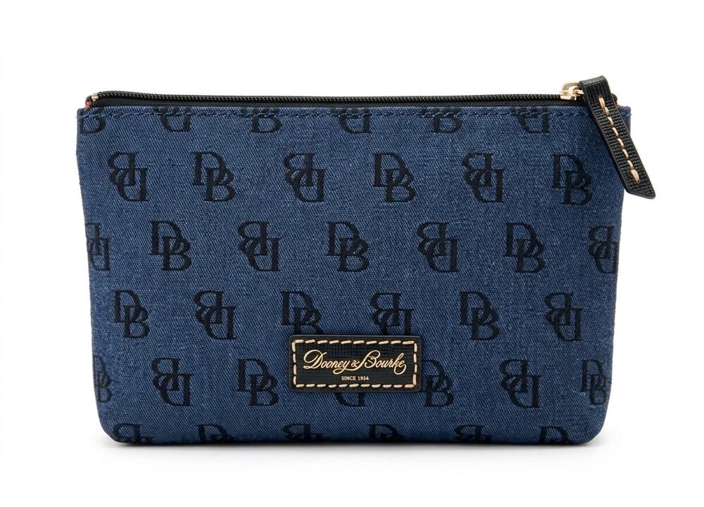 Dooney & Bourke Monogram Signature Canvas Mini Pouch #OD